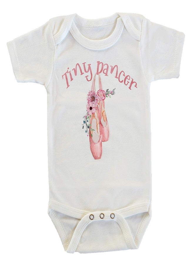 Witty and Bitty Tiny Dancer Ballet Shoes Future Ballerina Onesie/Bodysuit (0-3 months) - Image 1