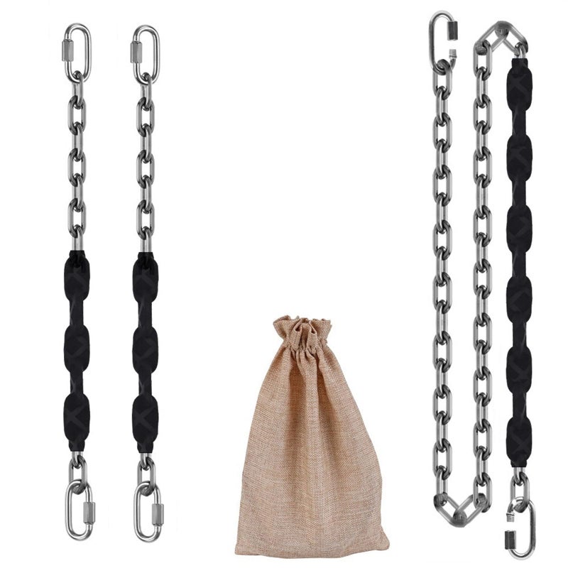 Dakzhou 2 Stainless Steel Chains 64 4 Quick Connection Buckles Never Rust Swing Hardware for Hammock Chairs Swings Sandbags up to 1000LB - Image 3