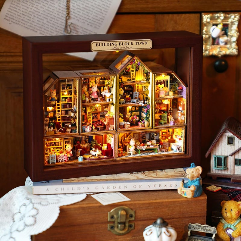 CUTEROOM Diy Miniature House Kit  Cuteroom Mini House Kit For Adult To Build  Wooden Dollhouse Making Kit With Furniture  Christmas Birthday Gifts- Bagel Time - Image 3