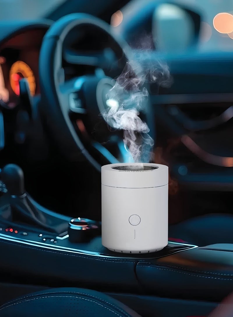 ELTRAZONE Portable Electronic Incense Burner Smart Electric Bakhoor Burner USB Rechargeable Mini Oud Bukhoon Diffuser White - Image 3