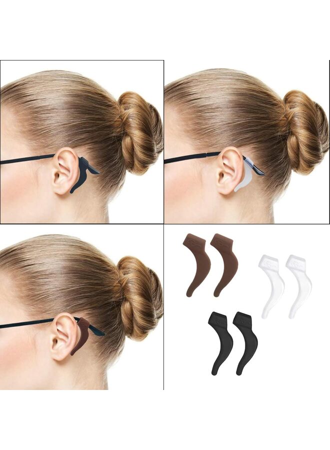 20Pairs Glasses Anti-slip Silicone Ear Clip, Glasses Holder, Sports Eyeglass Ear Grips, Safety Eyewear Retainers for Sunglasses Presbyopia Eyeglass (10 Black 10 white) - Image 4
