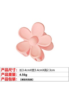 Versatile Matte Mini Claw Clip Fashion Simple Hair Accessory 10# peach pink flower small grip clip