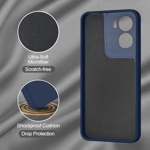 SBMS Silicone Back Cover Case for Motorola Moto G05 | Soft Micro-Fibre Lining Inside | Camera Protection Bump | Shockproof Back Cover Case for Motorola Moto G05 (Blue) - Image 3