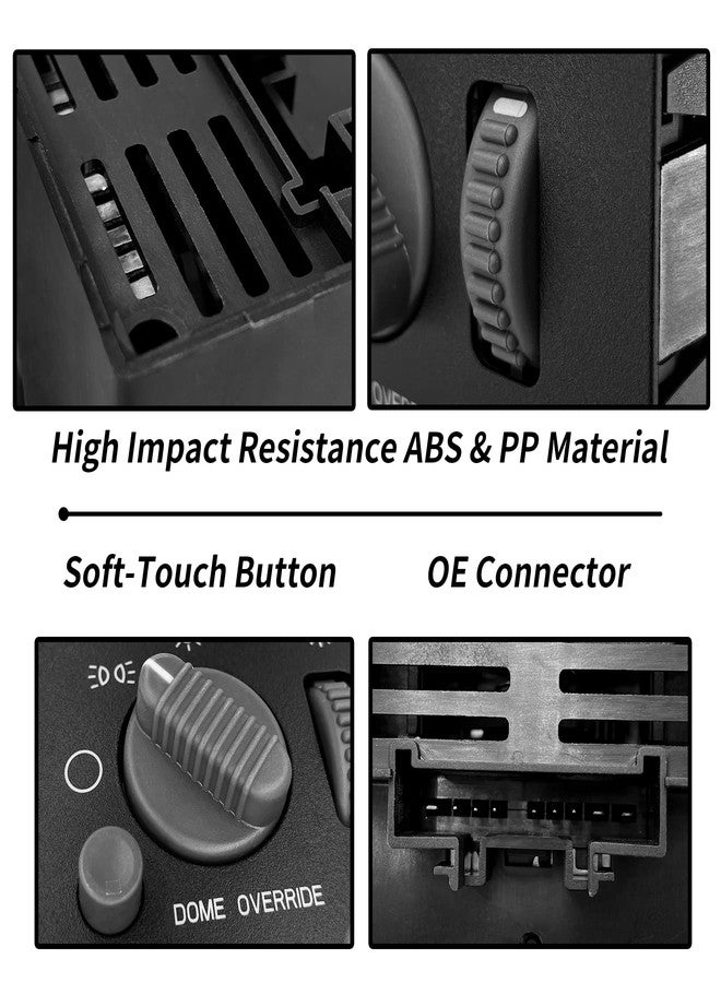 ATRACYPART Headlight Switch Instrument Panel Dimmer Switch Gray Knob | Replacement for 1999-2002 Chevy Avalanche, Silverado, Suburban, Tahoe & GMC Sierra, Yukon | Replaces# 15755595, D1534G, DS-968 - Image 5