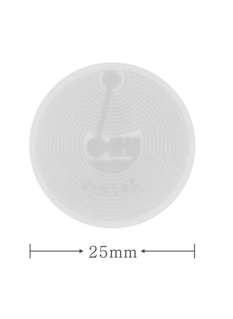NTAG 215 NFC Sticker Compatible with TagMo and Amiibo - NTAG215 NFC Tag,25mm (1 inch), 504 Bytes Memory Compatible with Nintendo Switch, Wii U, and 3Ds!.50 pieces