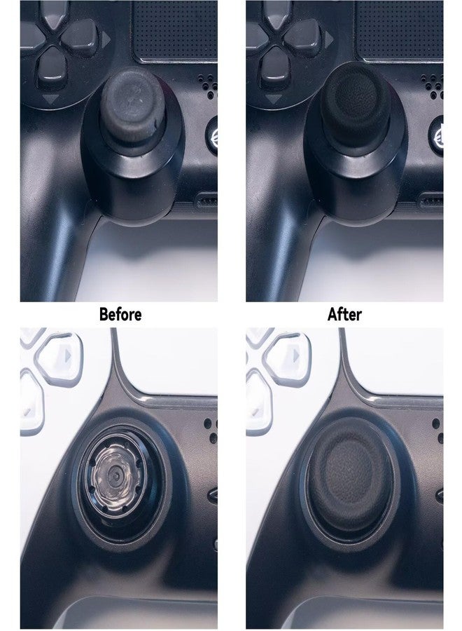 Ferkurn Replacement Thumb Grips Cap Compatible with PS5/4 Controller Edge Accessories, Anti-Slip Anti-Stickiness Anti-Scratch Joystick Caps Controller Thumbstick Grips Replacement Button, Repair Part - Image 4