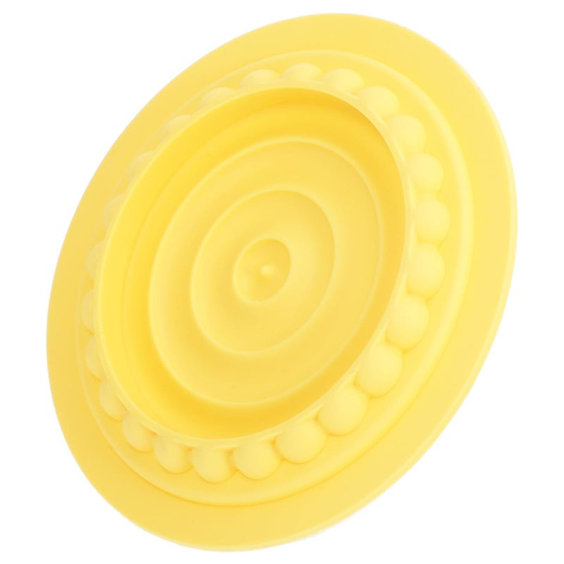 Yellow Slow Feeder Cat Bowl With Non Slip Mat Reduce Eating Speed For Wet Food - Image 2