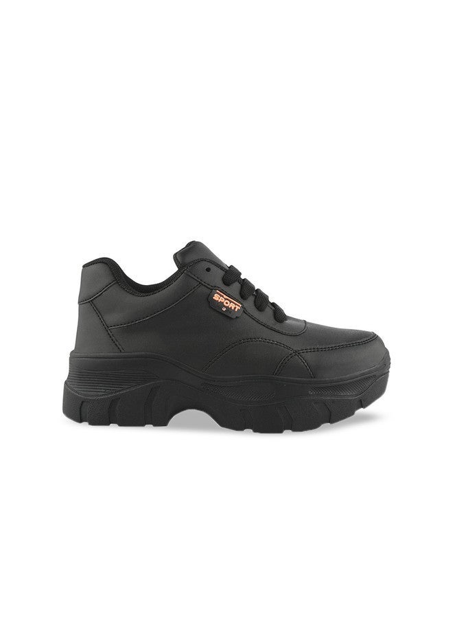 Shoetopia أحذية رياضية للبنات من شوتوبيا ذات مقدمة دائرية - Image 1