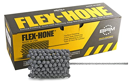 Flex-Hone Brush Research GBD40032 FLEX-HONE®, 4" (102mm) Diameter, 320 Grit, Silicon Carbide, for Mild Steel, Stainless Steel Cast Iron and Softer Ferrous Materials - Image 1