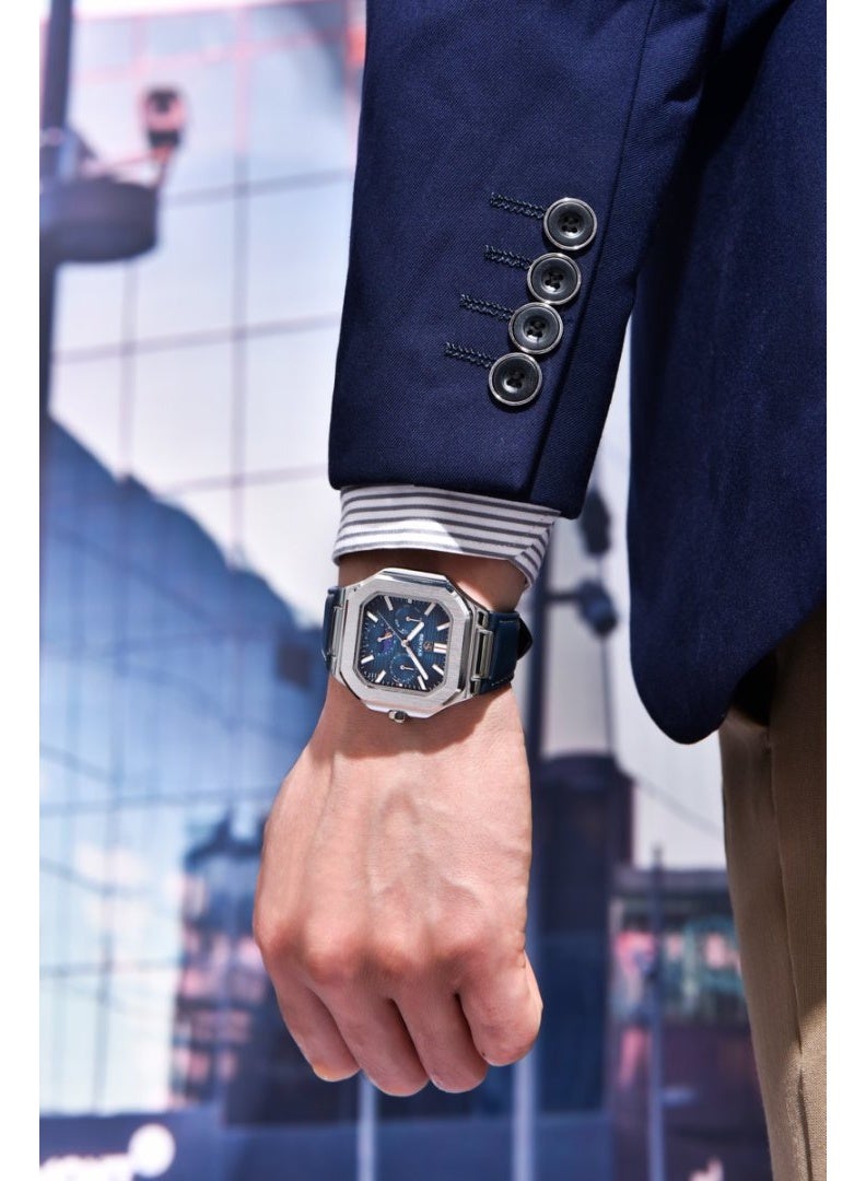 BENYAR Watches for Men Luxury Quartz Water Resistant Watch Men's Chronograph Genuine Leather Strap 5221 - Image 2