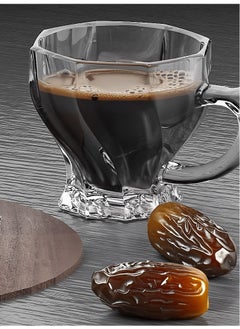 CITY GLASS Twist Coffee Set (6*Mug + 6*Underline) - 12 Pieces City Glass -  Modern Design to Get a Happy Coffee Time  - Image 3