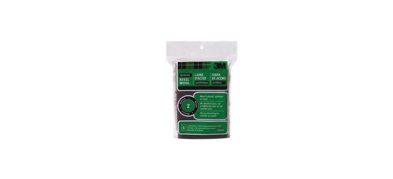 3M Synthetic Steel Wool Pads, #2 Medium, 6-Pads, Use Wet Or Dry, Compatible With Water-Based Strippers & Finishes, Will Not Shred, Splinter Or Rust Like Steel Wool Does, Rinse and Reuse (10116NA) - Image 2