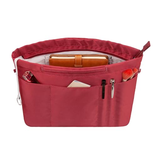 Vercord Purse Insert Organizers for Tote Handbag Bag in Bag with Zipper Liner Bag Organizer for Women 14 pockets - Image 1