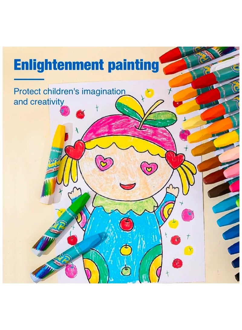36 Vivid Colors Oil Pastels, Non Toxic Oil Pastels for Kids, School Supplies, Kids Indoor Activities At Home, Students Painting Drawing Oil Paint Drawing Sticks - Image 4