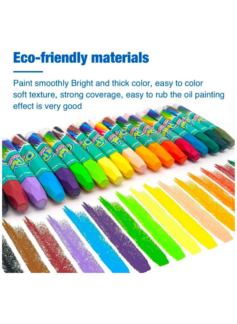 36 Vivid Colors Oil Pastels, Non Toxic Oil Pastels for Kids, School Supplies, Kids Indoor Activities At Home, Students Painting Drawing Oil Paint Drawing Sticks - Image 3