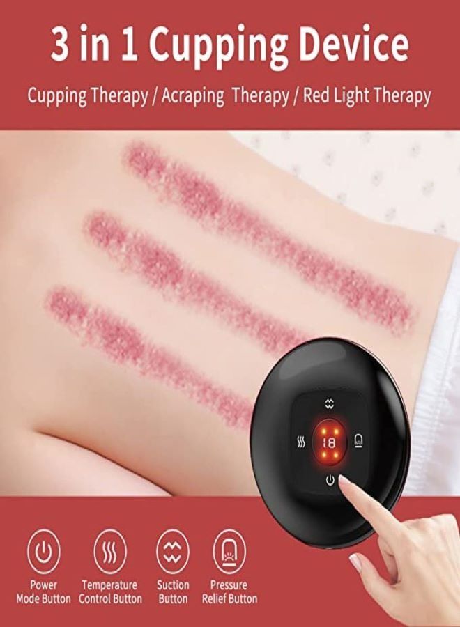 Intelligent Portable Hot Compress Scraping Cupping Device Breathing Tank Pulling Suction Pressure Relief Muscle Relaxation - Image 3