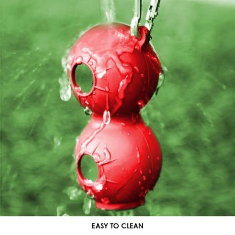 GolfBasic Store Ball Holder (Silicone) Pack of 2 Pcs (Red) - Image 4