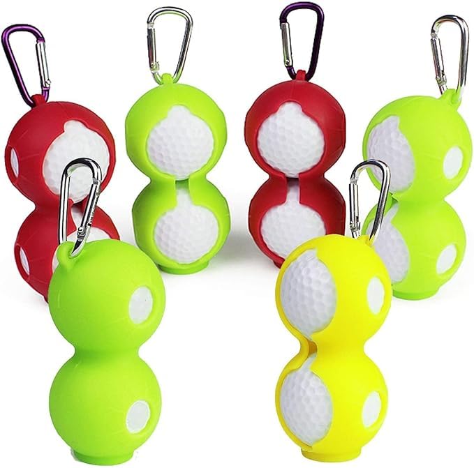 GolfBasic Store Ball Holder (Silicone) Pack of 2 Pcs (Red) - Image 5