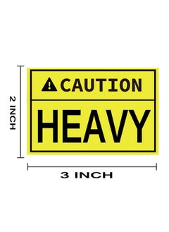 Remarkable Caution Heavy Sticker 2 X 3 Inch Fluorescent Yellow Heavy Special Handling Shipping Pallet Label Stickers For Shipping And Packing （300Pcs Per Roll）  - Image 2
