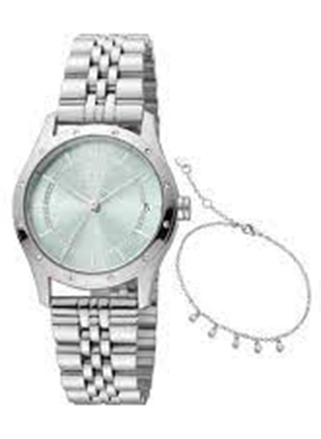 ESPRIT - ساعة يد نسائية أنالوج من الفولاذ المقاوم للصدأ ES1L223M3105 SET - 31 مم - Image 1