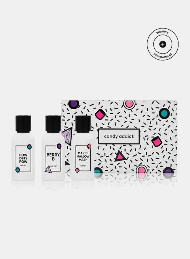 Candy Addict Intense Candy Mini Hair Mist Set - 3x30 ml - Image 1