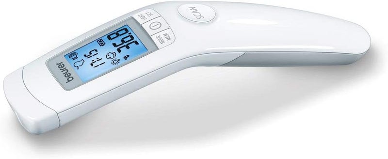Beurer FT90 Contactless Clinical Thermometer Contactless infrared technology Measurement in seconds Fever indicator Stores 60 readings Illuminated XL display Certified medical device - Image 1