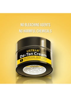 Ustraa De-Tan Cream 50G - Dermatologically Tested - For Effective Tan Removal & Even Skin Tone, With Japanese Yuzu & Licorice, Prevents Dark Spots, Without Bleach, No Sulphates, No Parabens  - Image 5