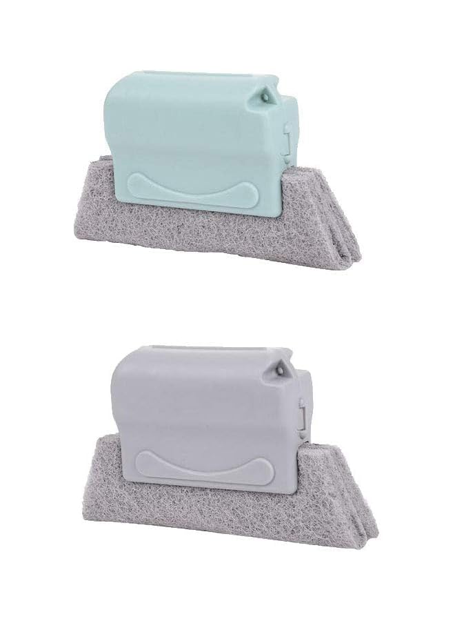 promass Magic Window Cleaning Brush Hand-held Groove Gap Cleaning Tools Door Window Track Kitchen Cleaning Brushes Multipurpose Household Cleaning Tool (2 Pcs Gray) - Image 1