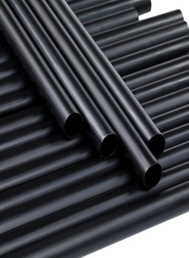 YAOSHENG 100 Pcs Black Disposable Drinking Plastic Straws.Milk tea juice disposable straw (0.47'' diameter and 8.27" long) (black-100pack, 8.27 Inches) - Image 4