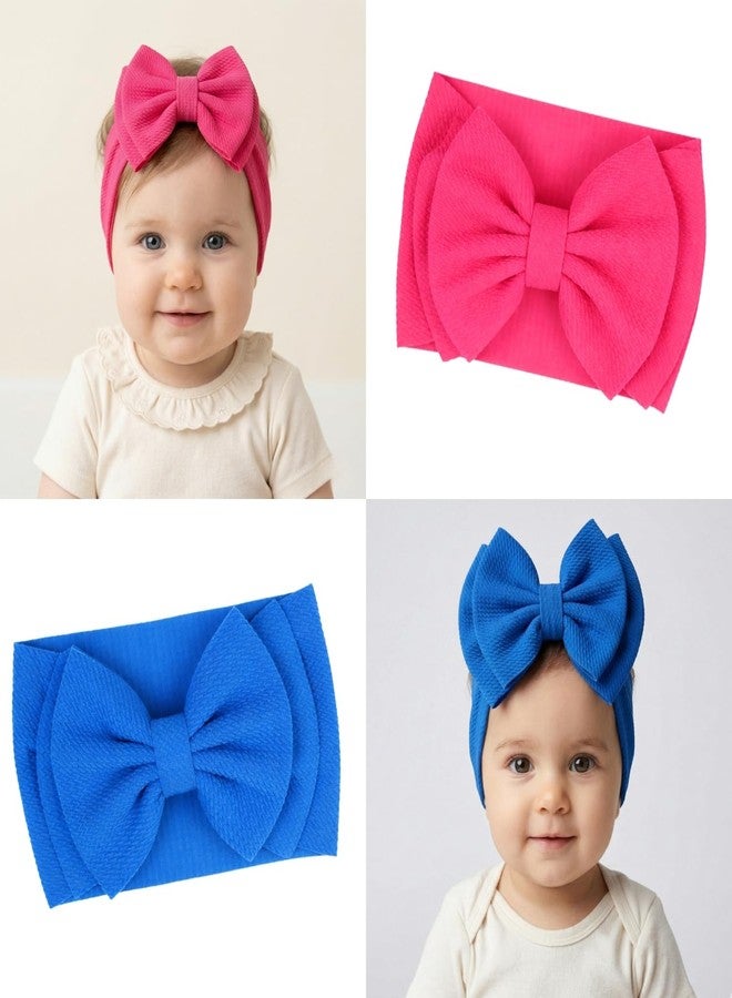ANNACREATIONS ANNA CREATIONS 12 Pcs Baby Headbands Cute Flower Baby Hairband Soft Elastics Stretchy Bow Head Bands Multicolor Hair Accessories for Baby Girls New Born Toddler - Image 5