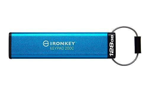 Kingston Ironkey Keypad 200 USBC 128GB Encrypted Flash Drive OS Independent FIPS 1403 Level 3 XTSAES 256bit BadUSB and Brute Force Protection MultiPin Option IKKP200C128GB - Image 3