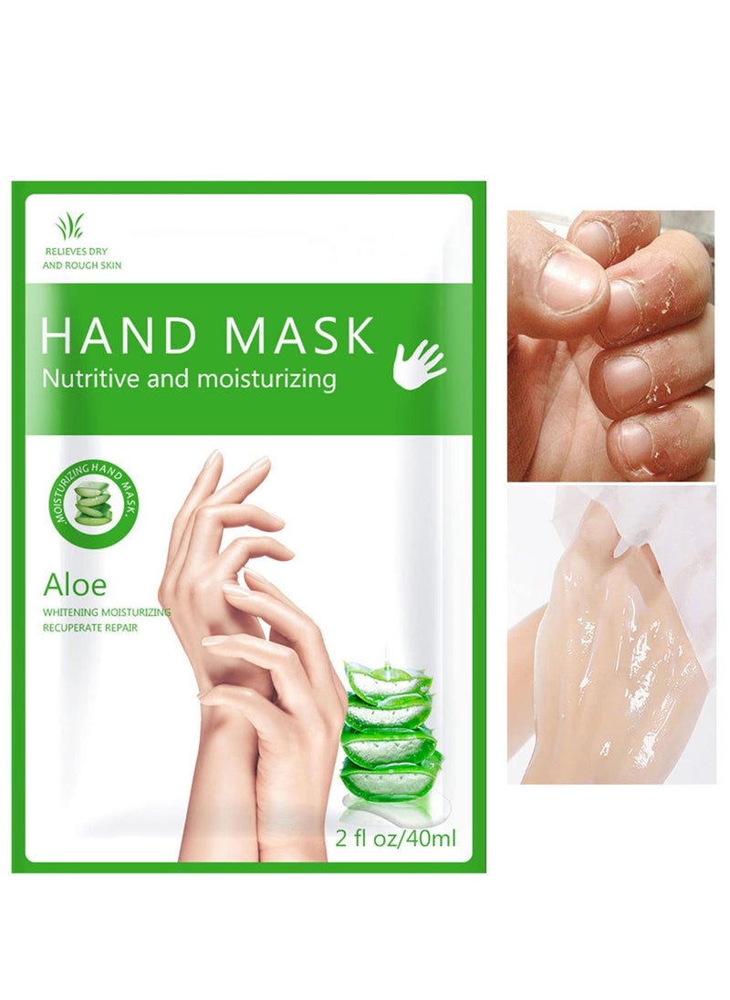 Generic - Moisturizing Hand Gloves - 3 Pcs Hand Masks with Plant Extracts for Dry, Aging, and Cracked Hands. Intense Nourishing Hand Cream Mask with Aloe Vera for Skin Repair, Whitening, and Anti-Aging. - Image 1