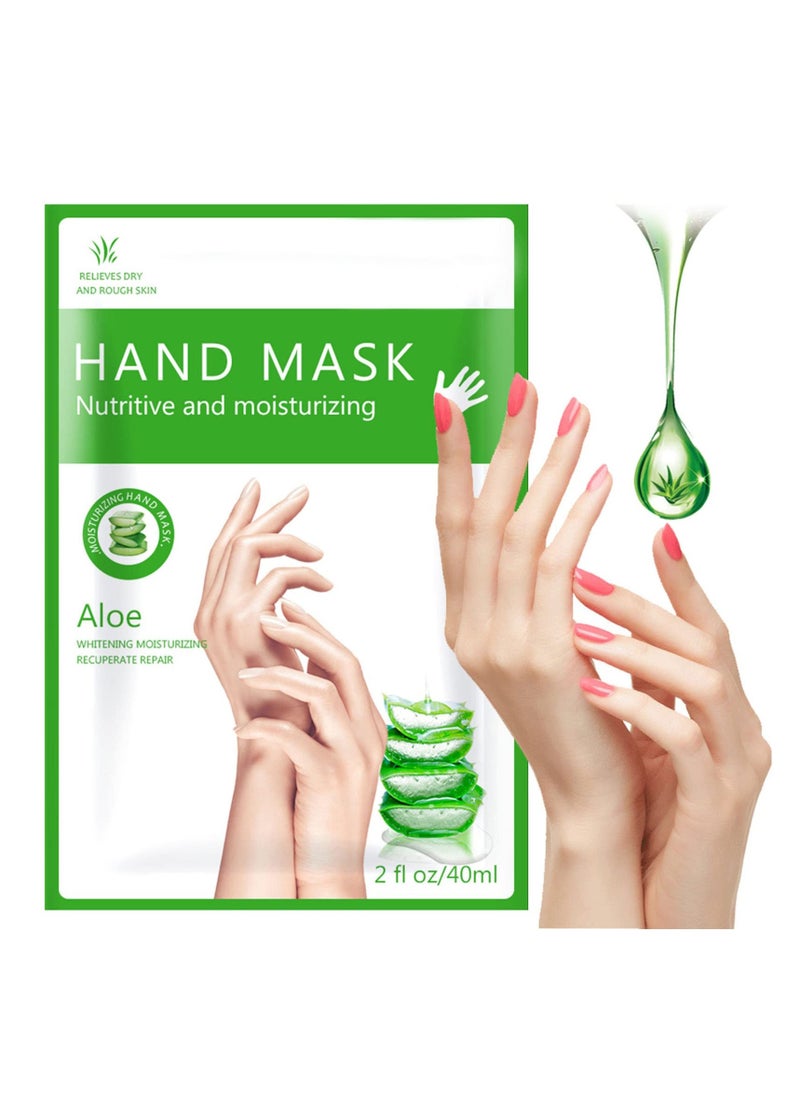 Generic - Moisturizing Hand Gloves - 3 Pcs Hand Masks with Plant Extracts for Dry, Aging, and Cracked Hands. Intense Nourishing Hand Cream Mask with Aloe Vera for Skin Repair, Whitening, and Anti-Aging. - Image 1