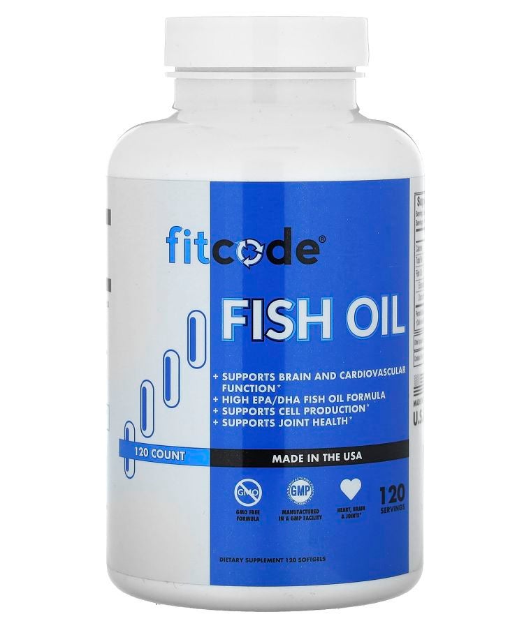 fitcode Fish Oil 120 Softgels (1000 mg per Softgel)
