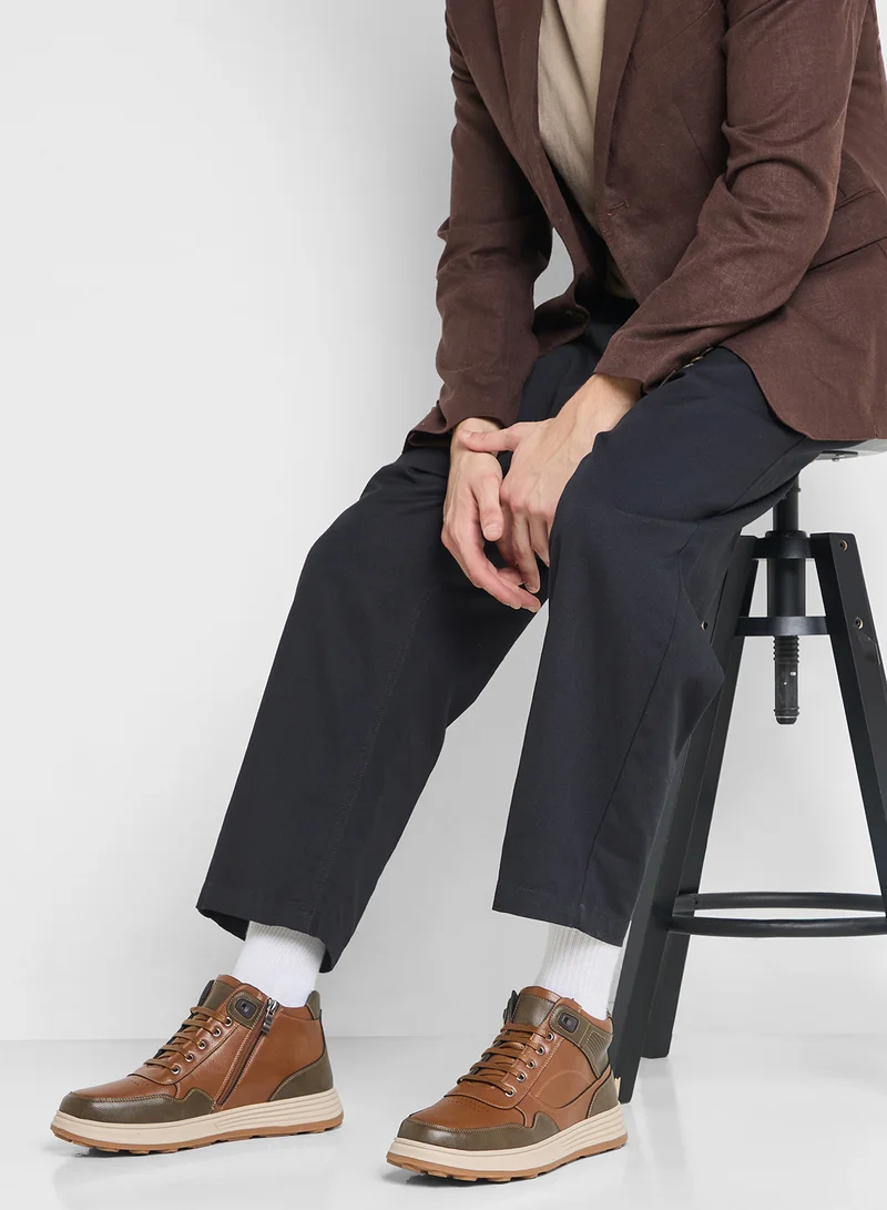 Robert Wood Smart Casual High Top Sneakers