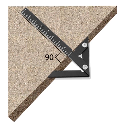 KETIPED Aluminum Imperial Circle Center Positioning, 45/90 Degree Positioning Ruler, Right Angle Positioning, Centerline Positioning, Multi-Function Arrow Ruler, High-Precision Measuring Ruler,044BK - Image 5