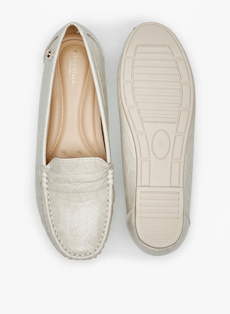 Flora Bella Womens Textured Slip On Loafers By Shoexpress