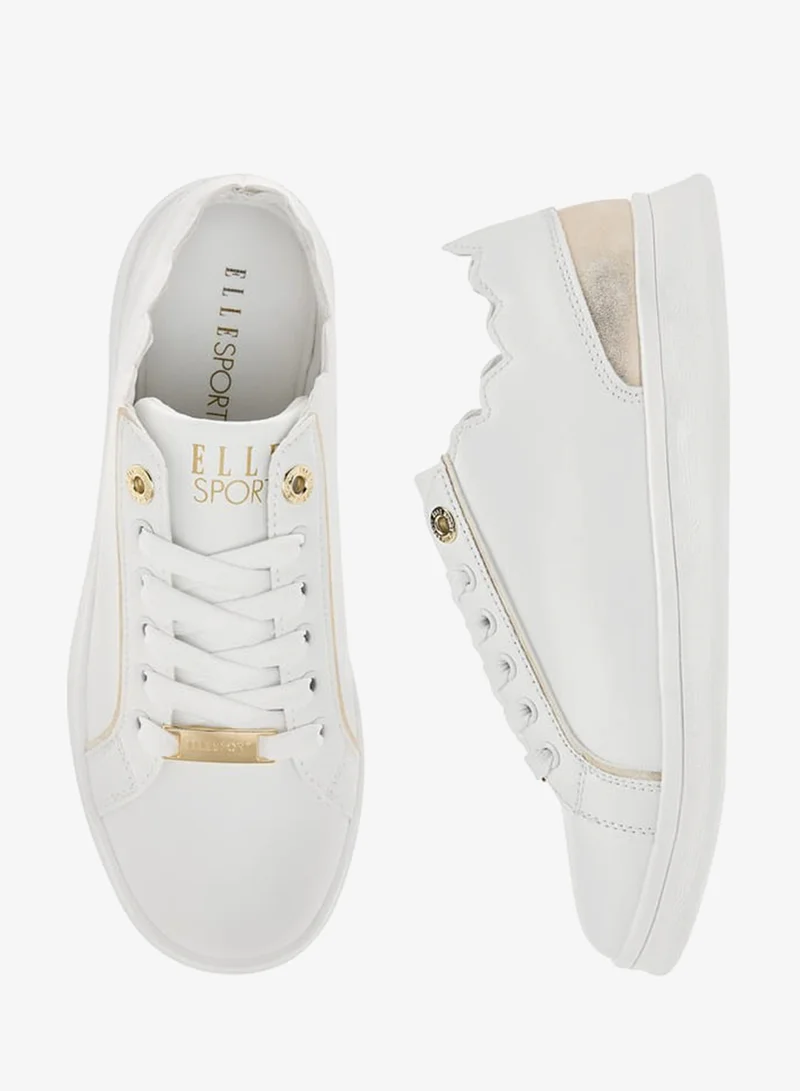 ELLE Women's Panelled Lace-Up Sneakers