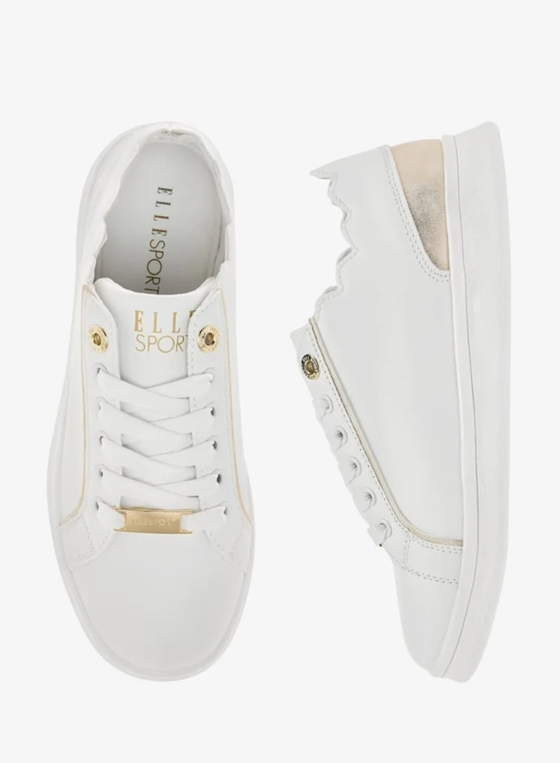 ELLE Women's Panelled Lace-Up Sneakers