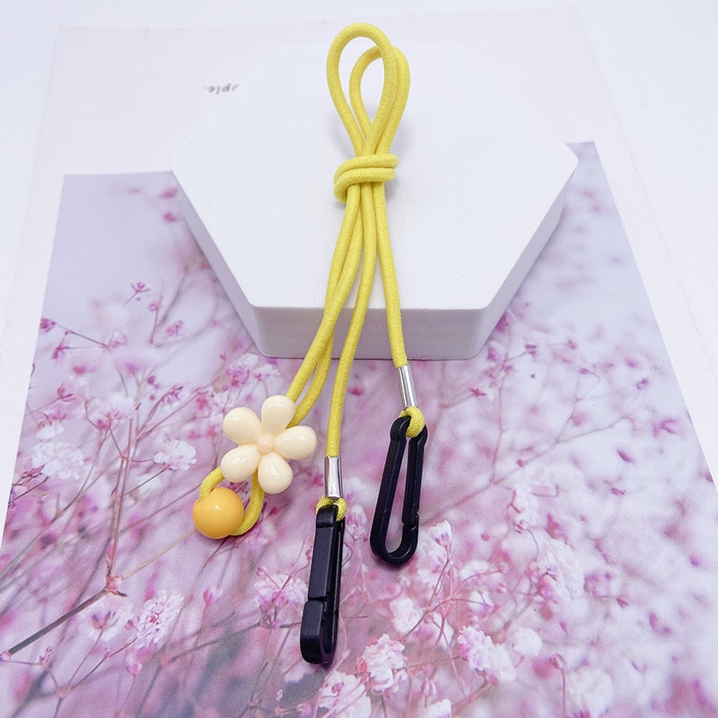 Cartoon Kids Mask Lanyard Adjustable Ear Saver 34# purple flowers - Image 2