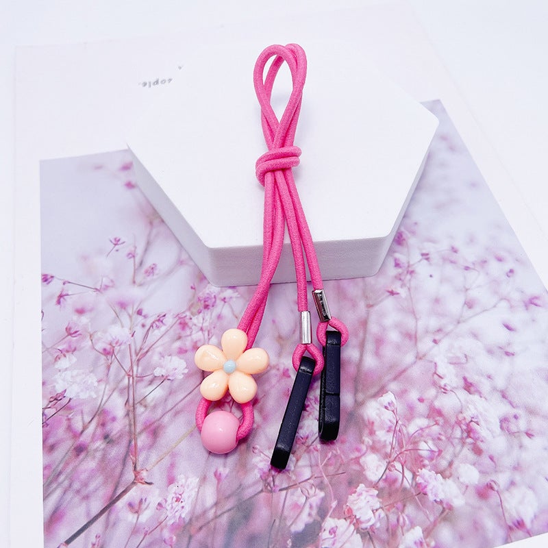 Cartoon Kids Mask Lanyard Adjustable Ear Saver 34# purple flowers - Image 3