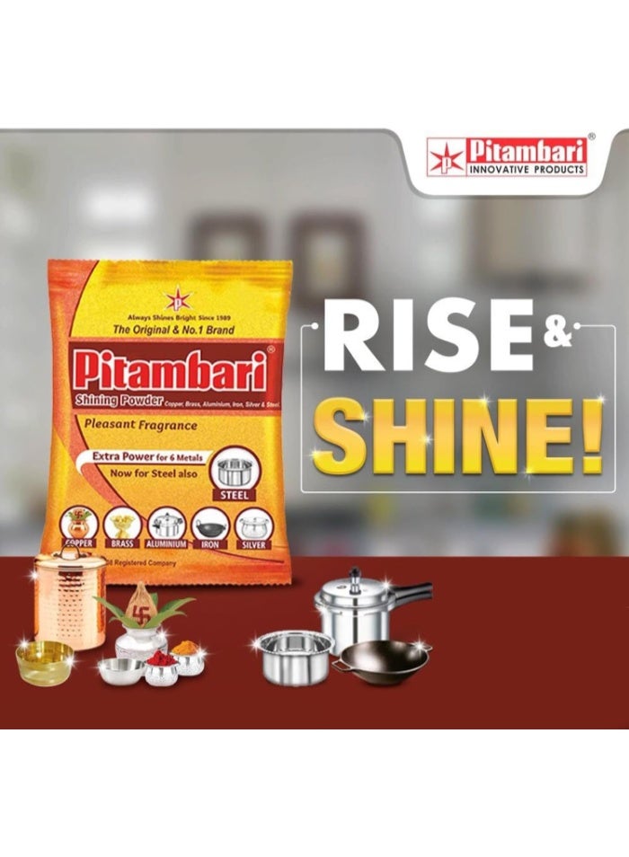 Pitambari Shining Powder for 6 Metals (Copper, Brass, Aluminium, Iron, Silver & Steel) - 1 Pack - Image 3
