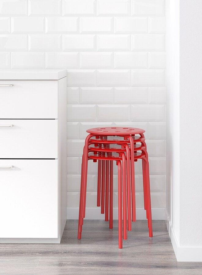 سي او أرماء مقعد أحمر 45 سم - Image 4