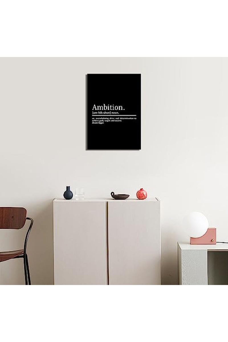 KAWAHONE Ambition Poster - Inspirational Positive Quote Wall Decor - Image 3