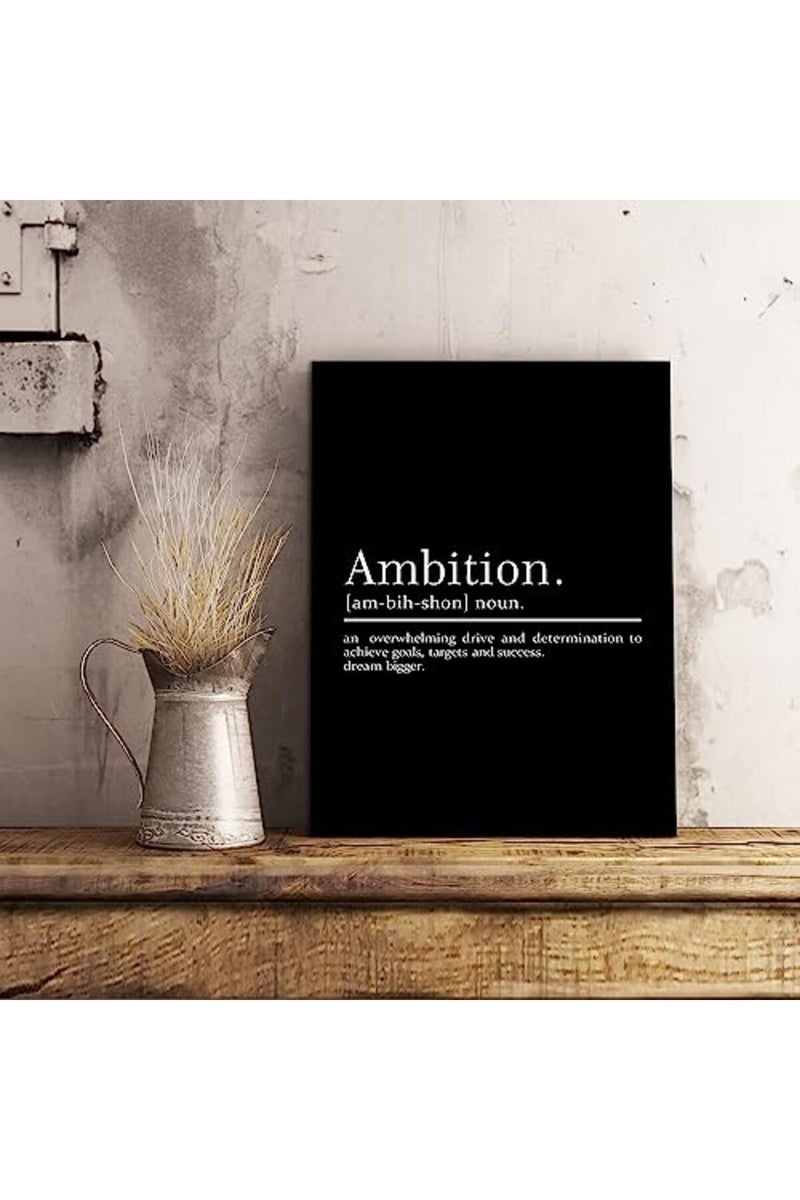 KAWAHONE Ambition Poster - Inspirational Positive Quote Wall Decor - Image 2