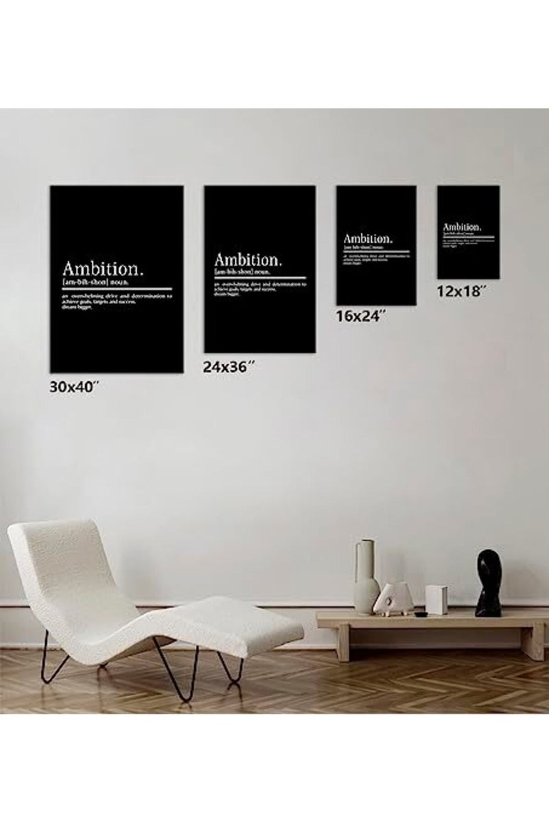 KAWAHONE Ambition Poster - Inspirational Positive Quote Wall Decor - Image 4