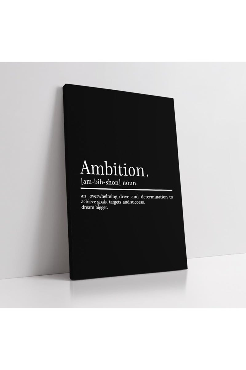 KAWAHONE Ambition Poster - Inspirational Positive Quote Wall Decor - Image 1