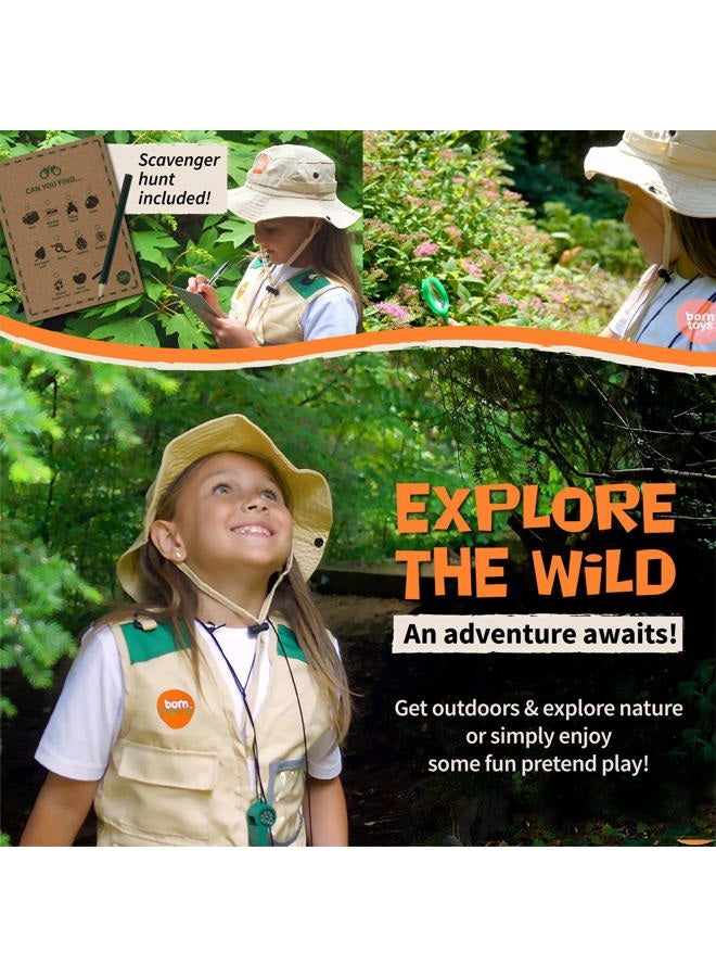 Born Toys Explorer Kit for Kids Children's Toy with Washable Premium Backyard Safari Vest and Adventure kit or Paleontologist Costume Full Kids Explorer Set - Image 5