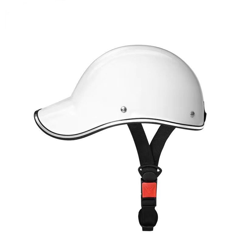 Generic Unisex Breathable Helmet Summer Visor Cap White 