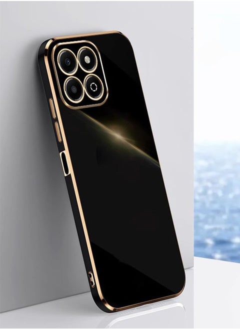 Back Case Cover for Honor X7c 4G Back Cover | Gold Electroplating Chrome | Raised Edges | Super Soft-Touch | Bumper Back Case for Honor X7c 4G